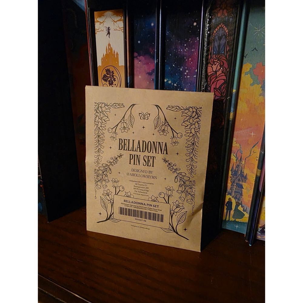 FairyLoot Belladonna Pin Set Enamel Bookish Collectible 3-Piece New